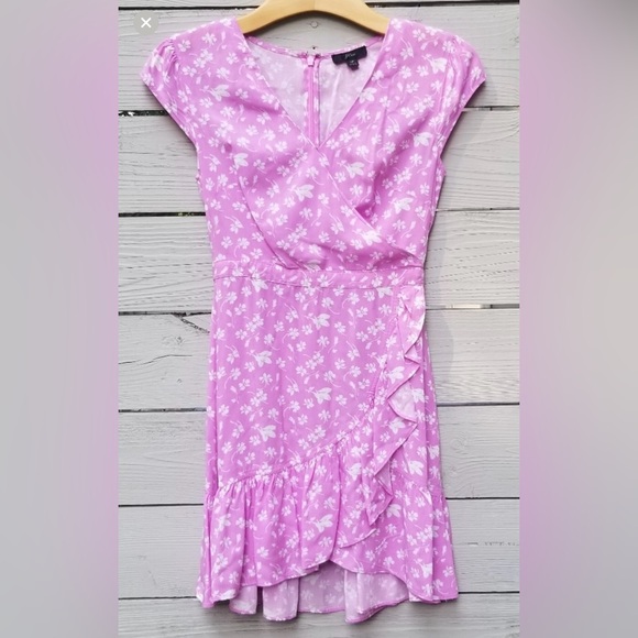 J. Crew Mercantile Floral Faux Wrap Ruffle Dress - Picture 8 of 8